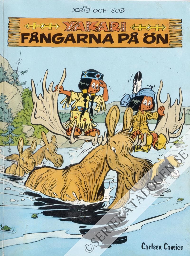 Framsida på Yakaris äventyr Fångarna på ön (1985)