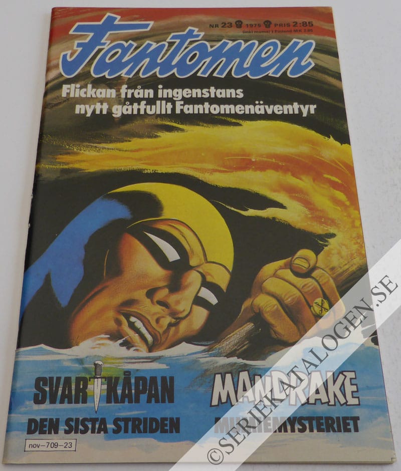 Framsida på Fantomen #23 (1975)