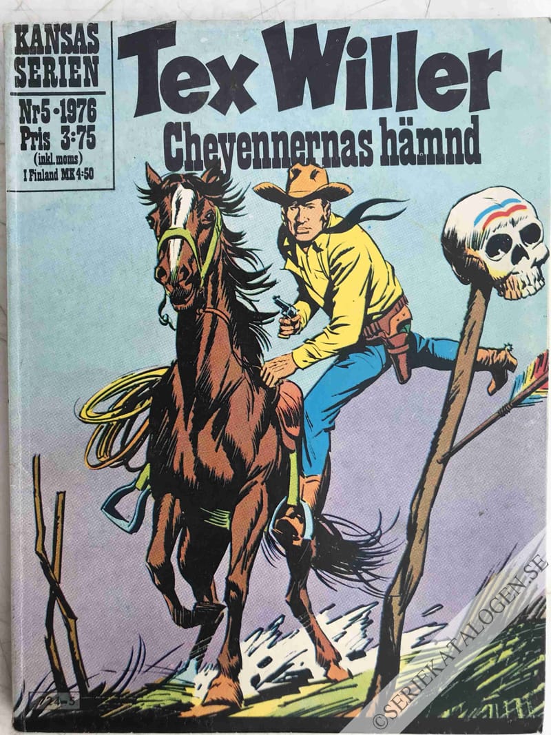 Framsida på Kansasserien Cheyennernas hämnd (1976)