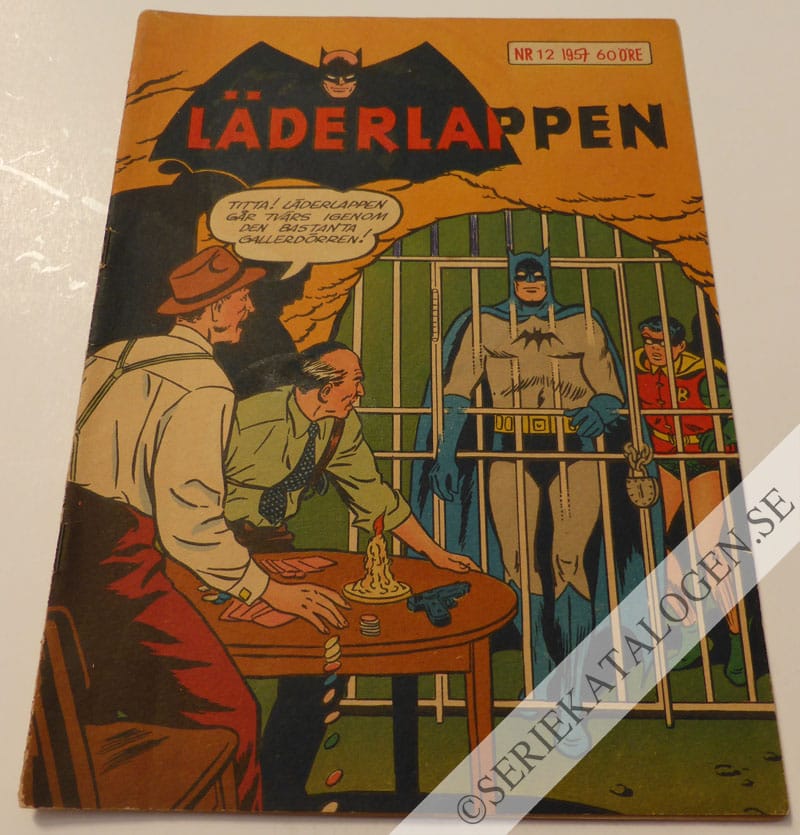 Framsida på Läderlappen och Robin #12 (1957)