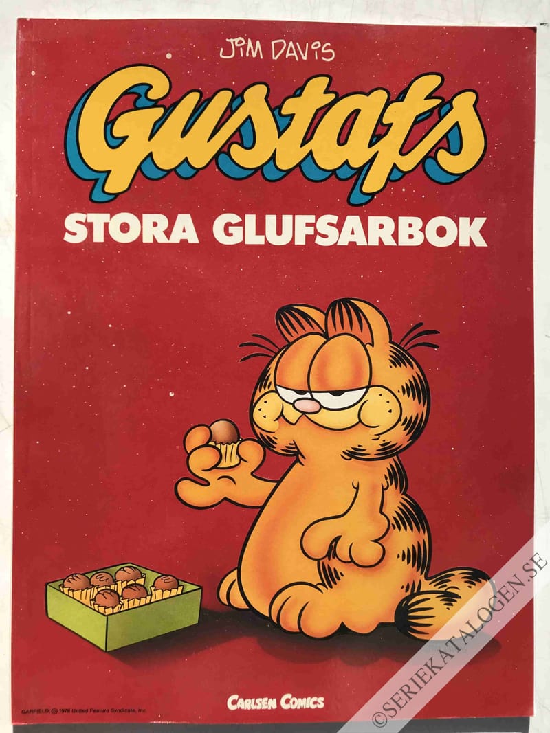 Framsida på Gustafs julalbum Gustafs stora glufsarbok (1991)
