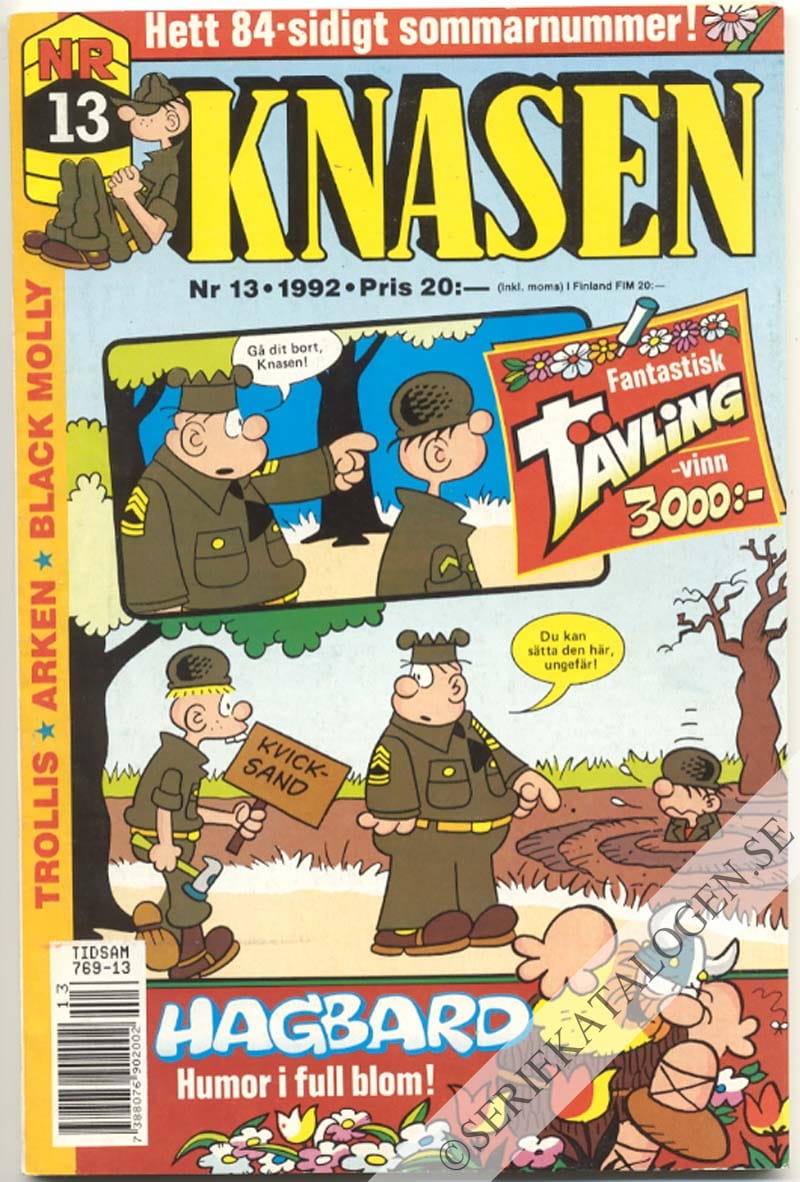 Framsida på Knasen #13 (1992)