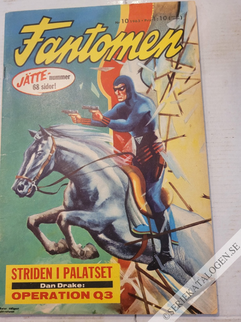 Framsida på Fantomen #10 (1963)