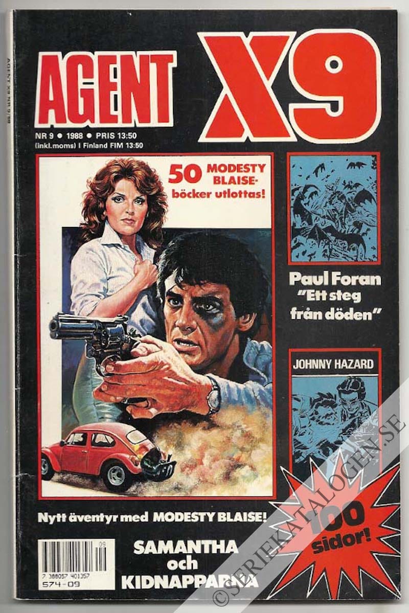 Framsida på Agent X9 #9 (1988)