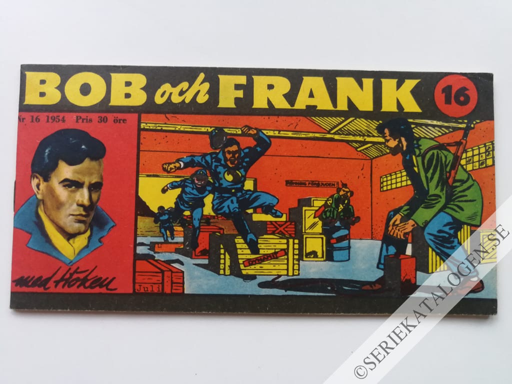 Framsida på Bob och Frank #16 (1954)