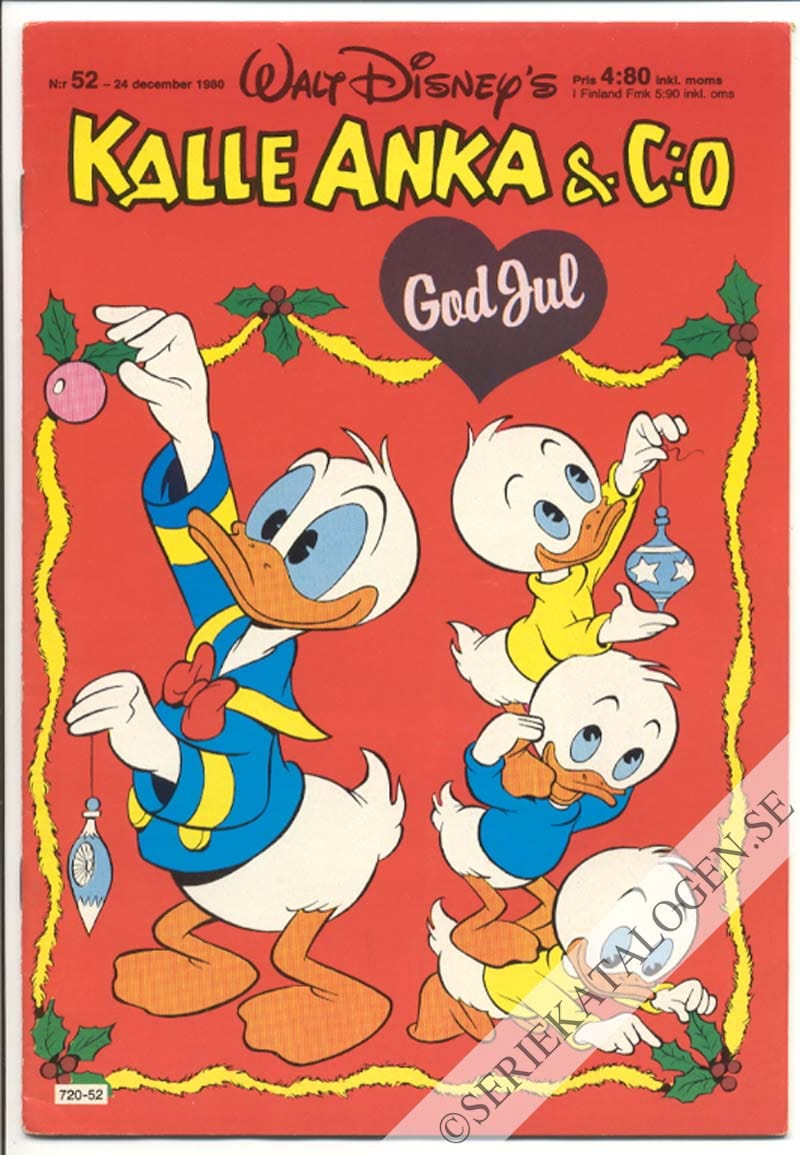 Framsida på Kalle Anka & C:o #52 (1980)