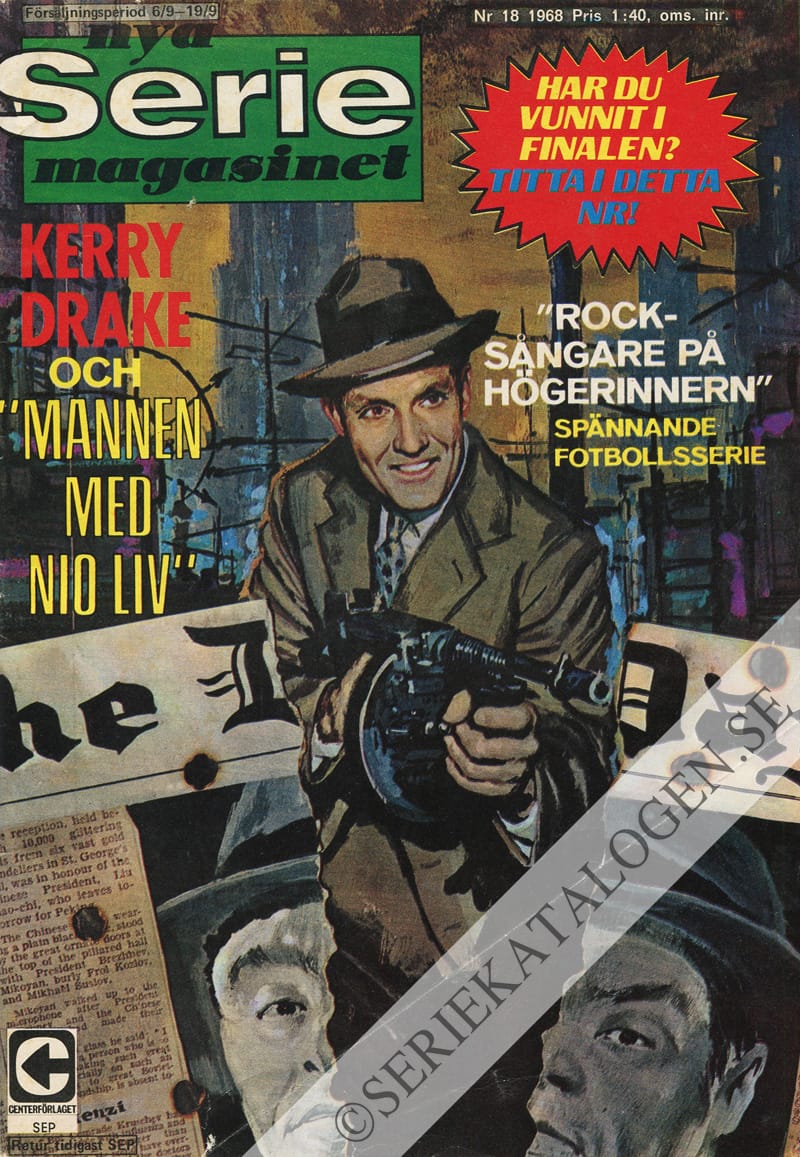 Framsida på Seriemagasinet #18 (1968)