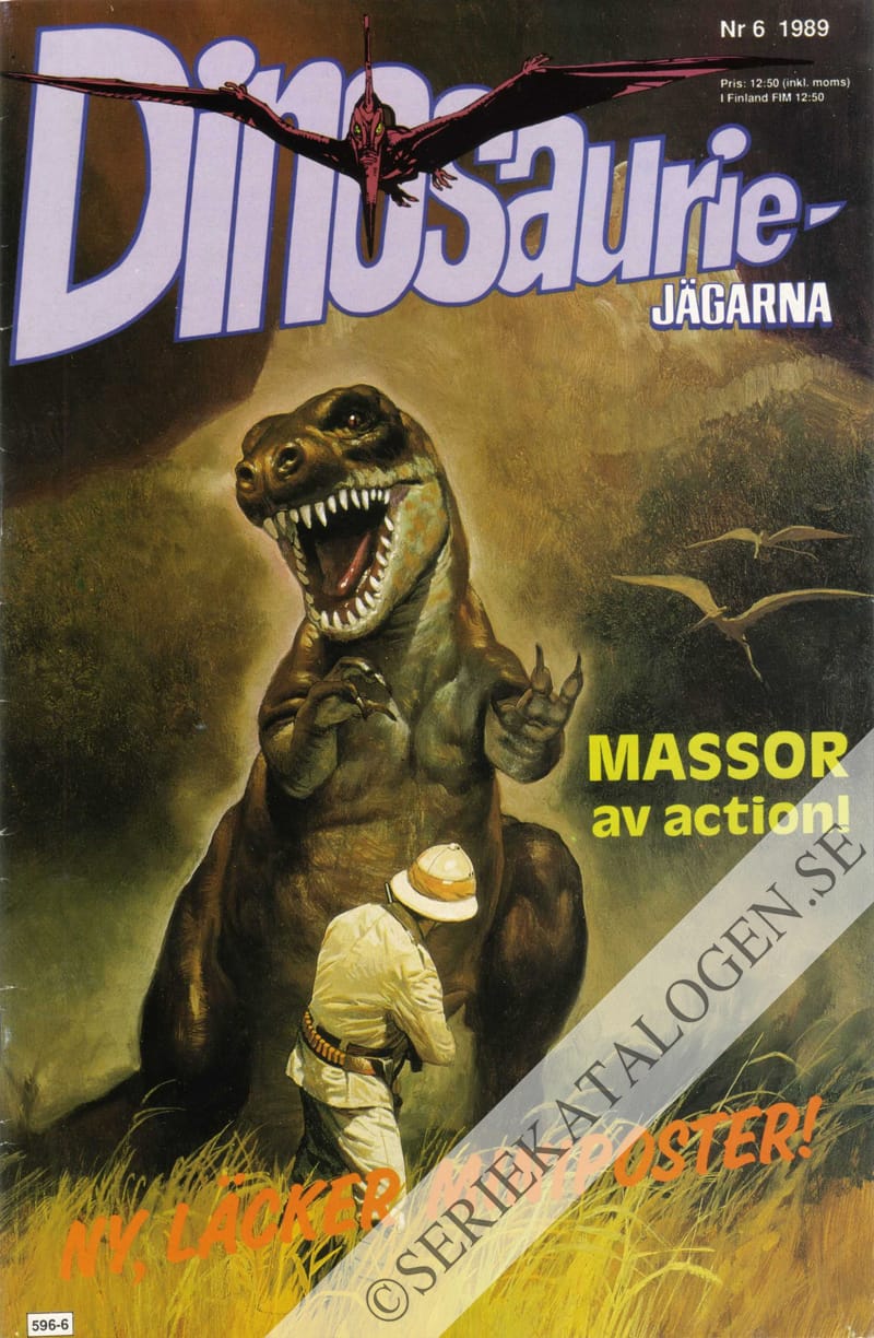 Framsida på Dinosauriejägarna #6 (1989)