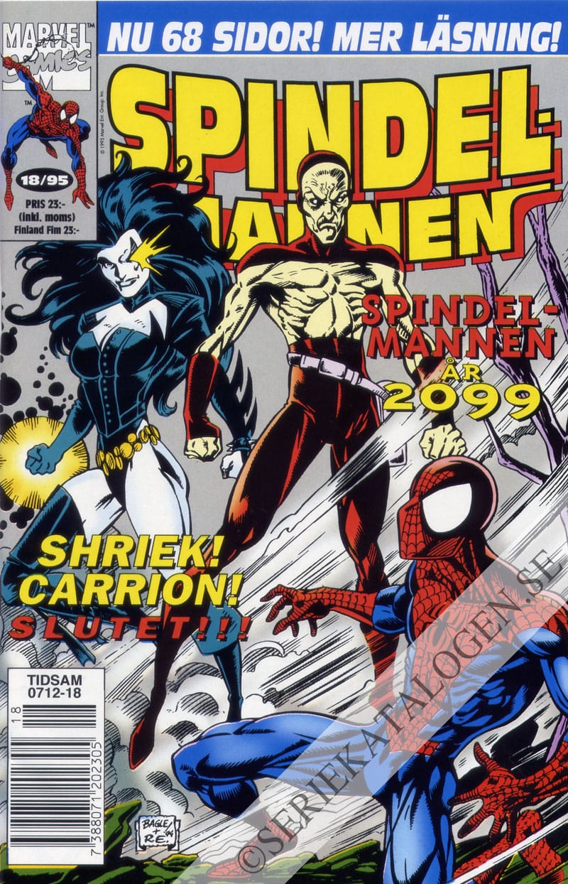 Framsida på Spindelmannen #18 (1995)