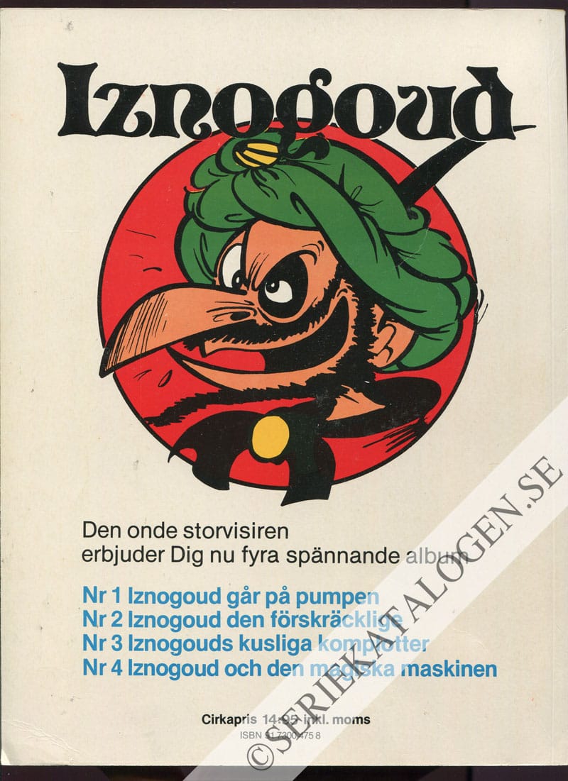 Baksida på Iznogoud och den magiska maskinen (1978)