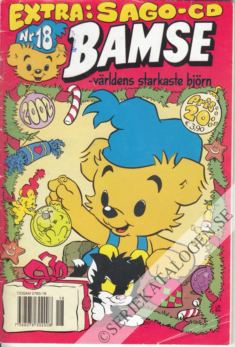 Framsida på Bamse #18 (2002)