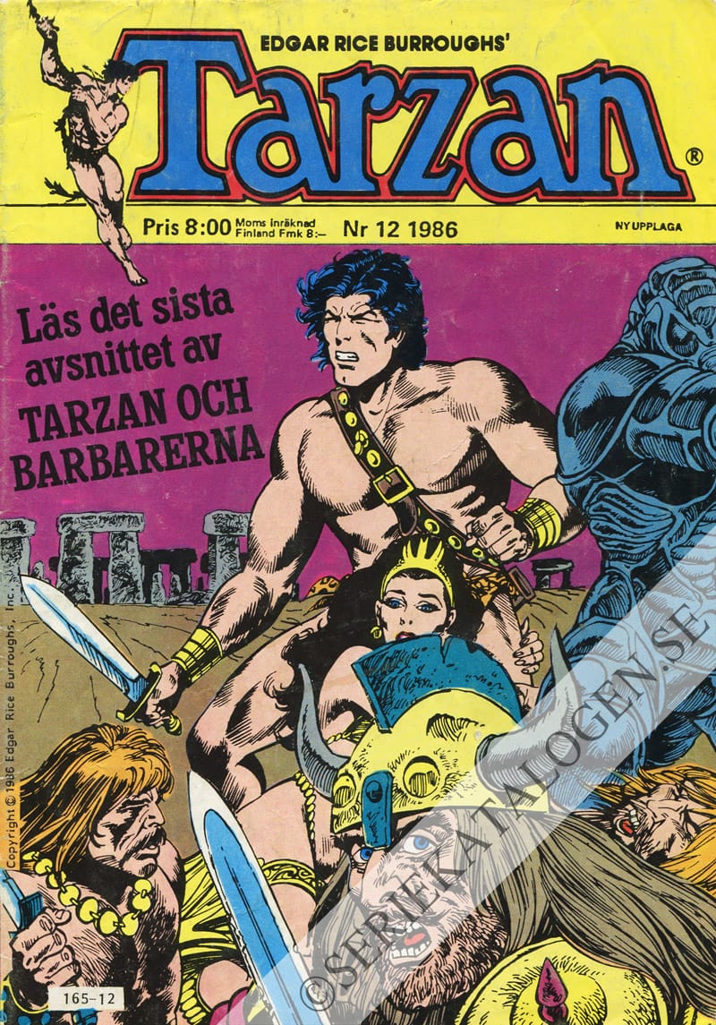 Framsida på Tarzan #12 (1986)
