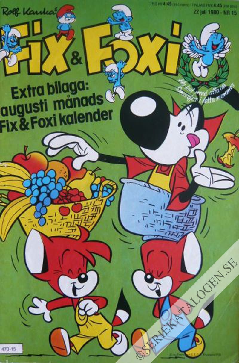 Framsida på Fix och Foxi #15 (1980)