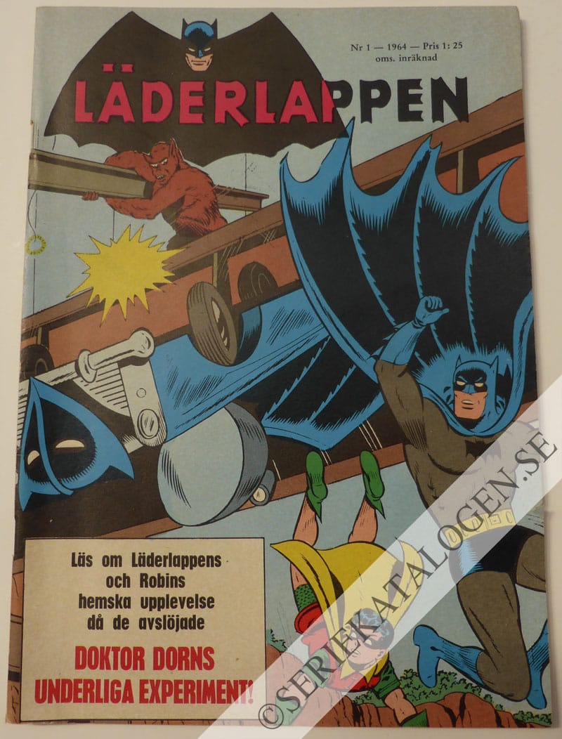 Framsida på Läderlappen och Robin #1 (1964)