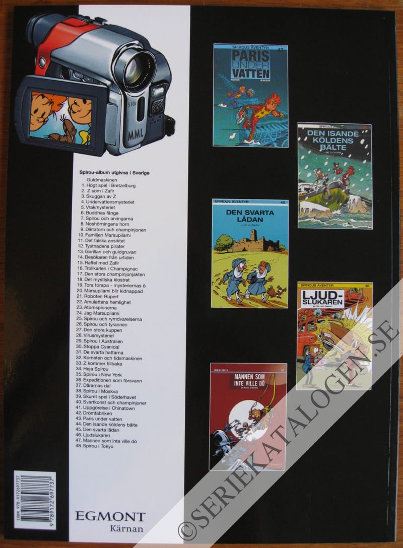 Baksida på Spirou i Tokyo (2007)