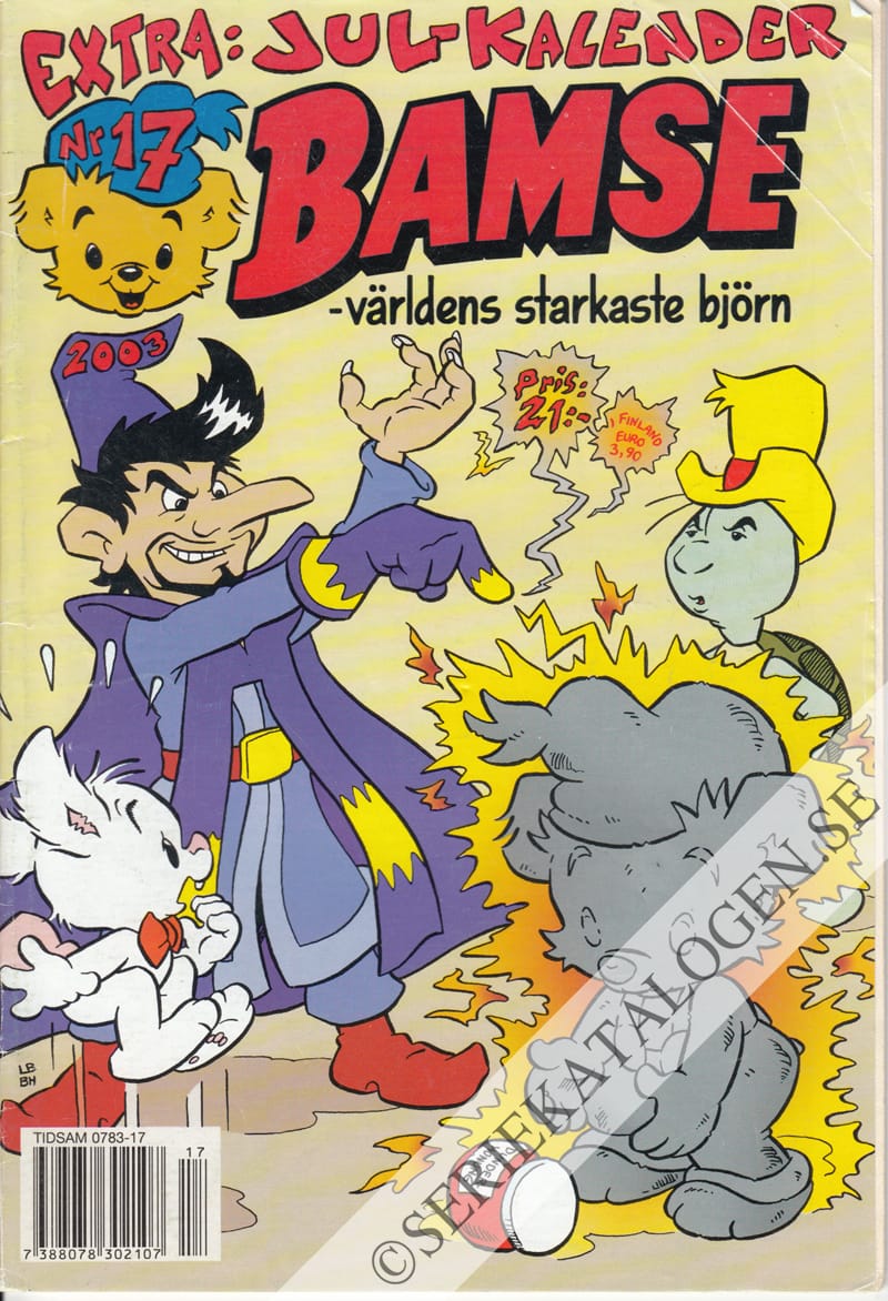Framsida på Bamse #17 (2003)