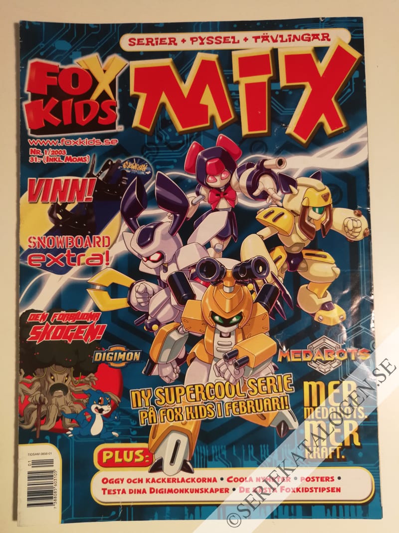 Framsida på Fox Kids Mix #1 (2003)