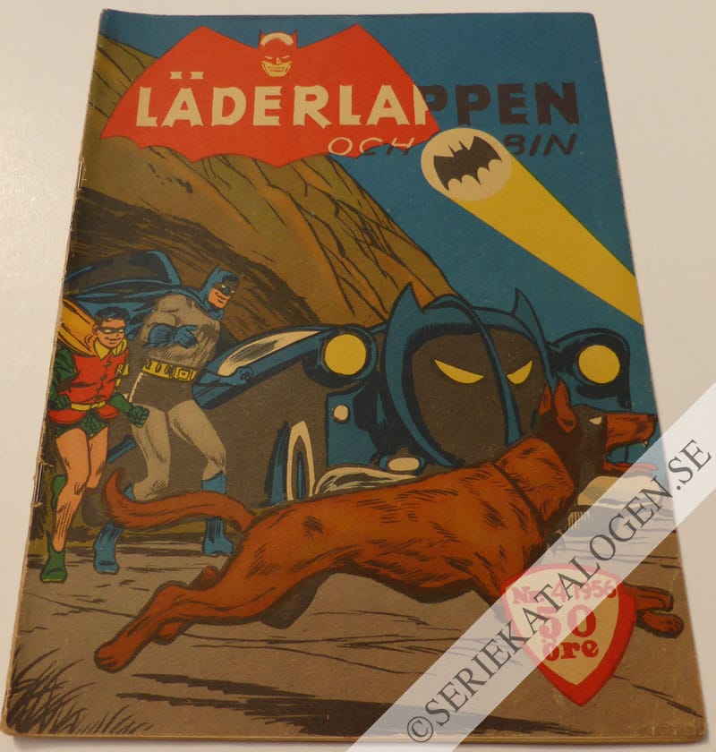Framsida på Läderlappen och Robin #4 (1956)