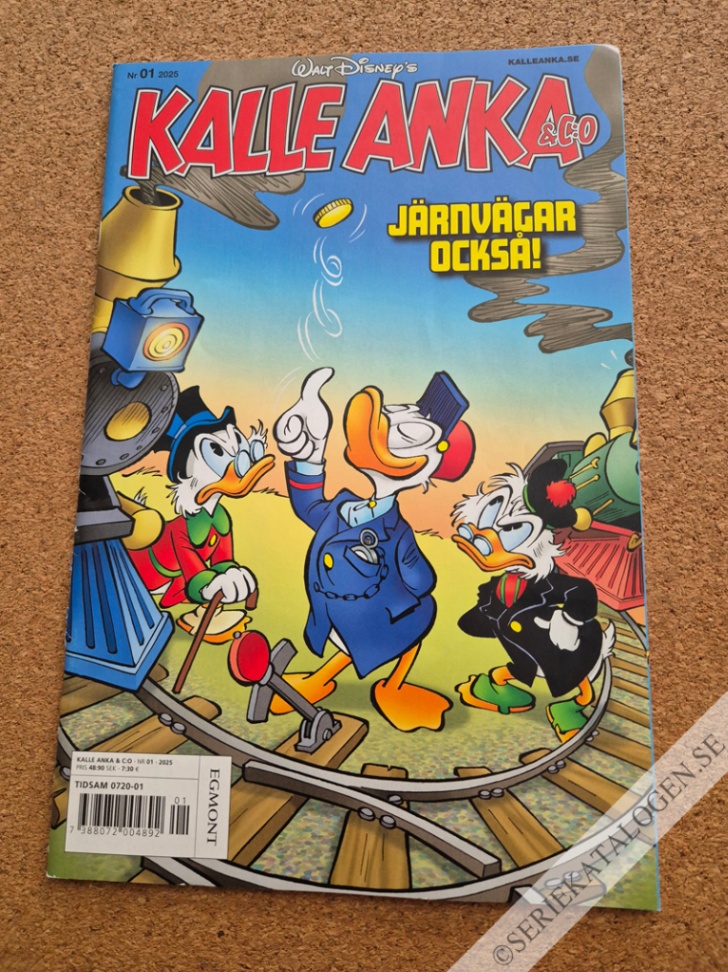 Framsida på Kalle Anka & C:o #1 - Järnvägar också! (2025)
