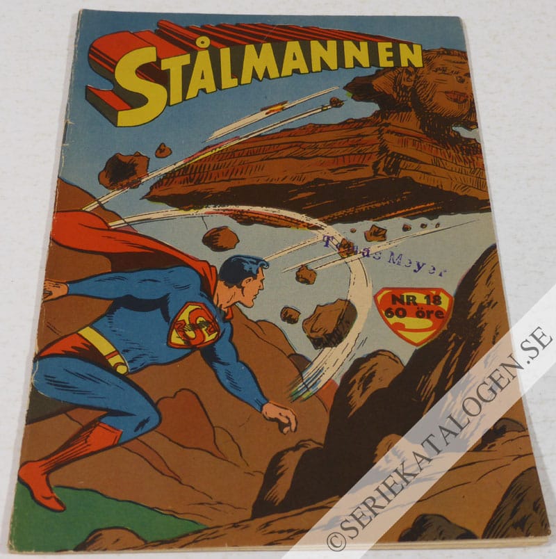 Framsida på Stålmannen #18 (1958)