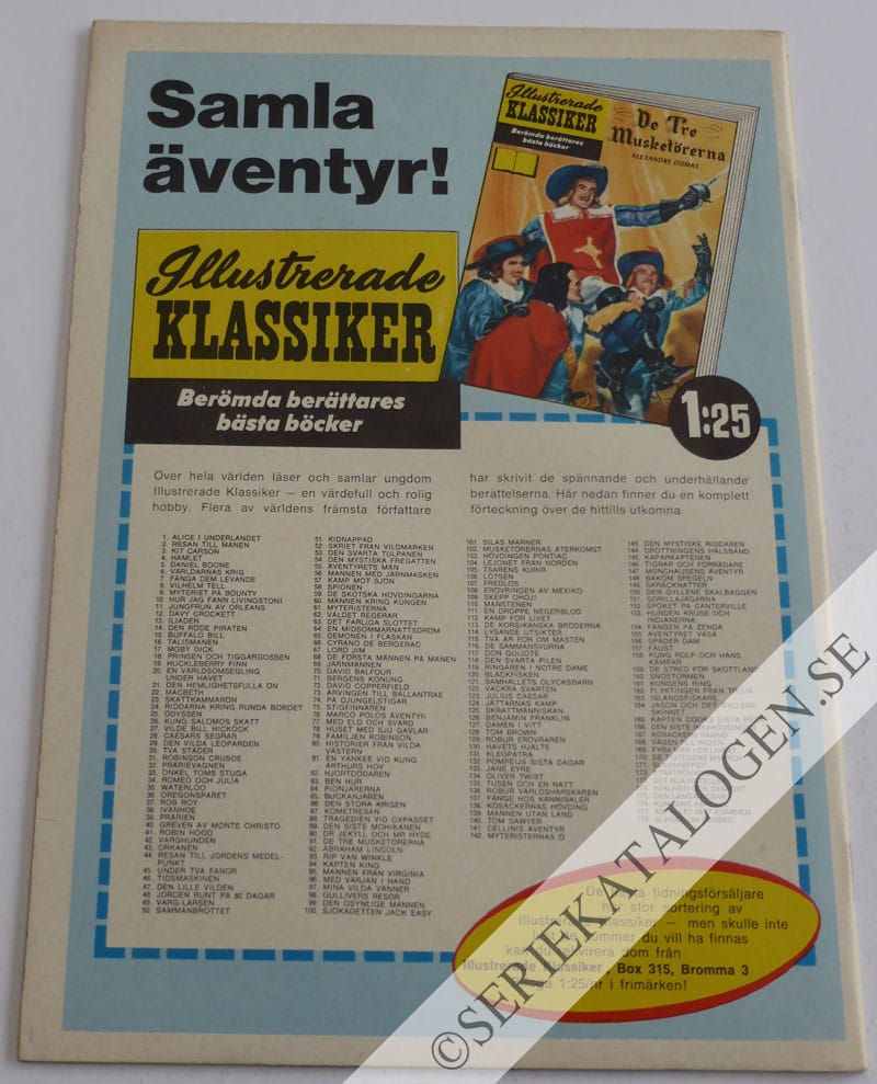 Baksida på Överfallet på Denverexpressen (1965)