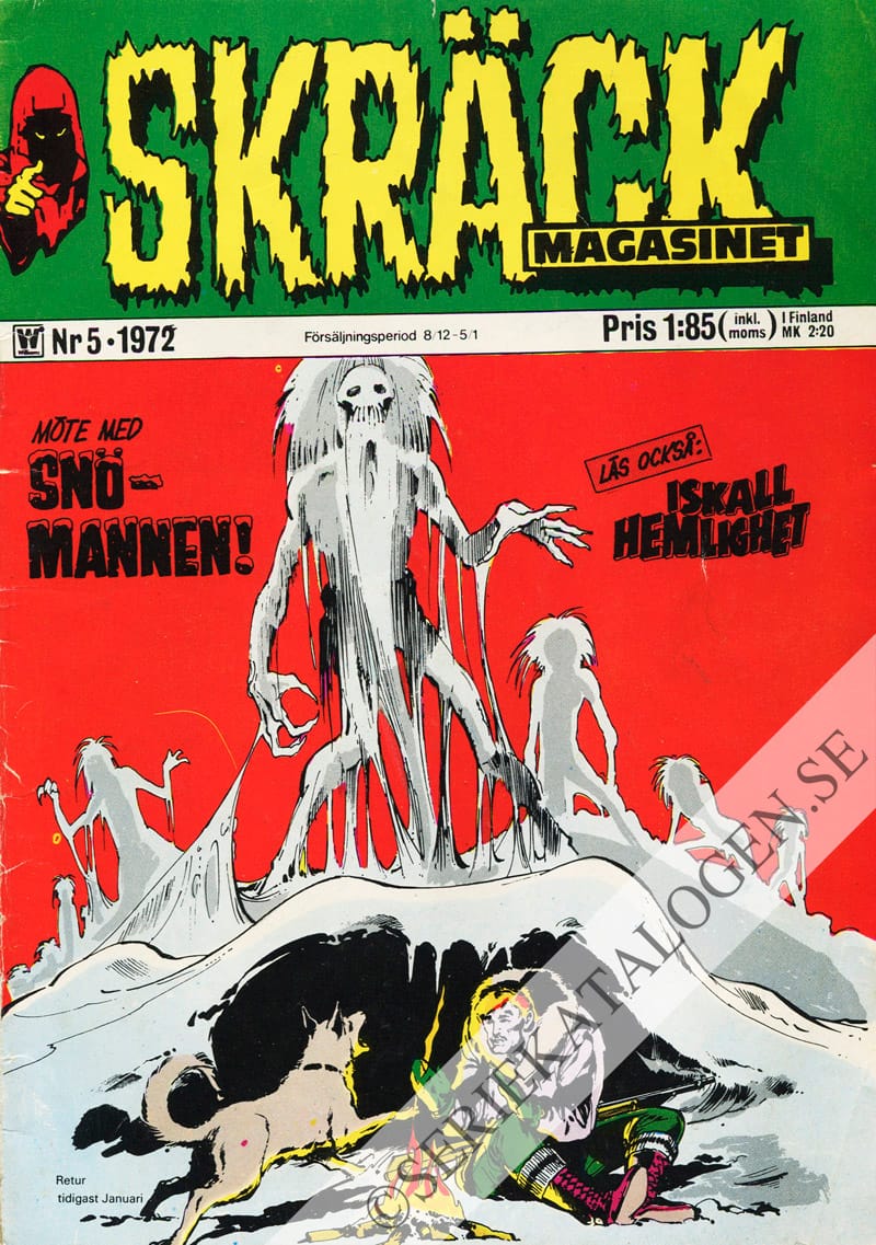Framsida på Skräckmagasinet #5 (1972)