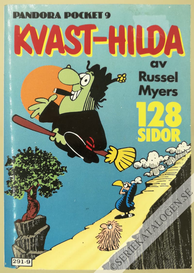 Framsida på Pandora pocket Kvast-Hilda (1990)