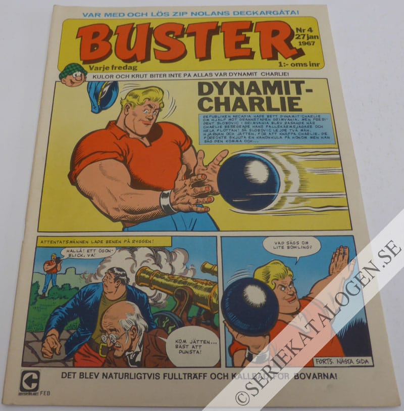 Framsida på Buster #4 (1967)