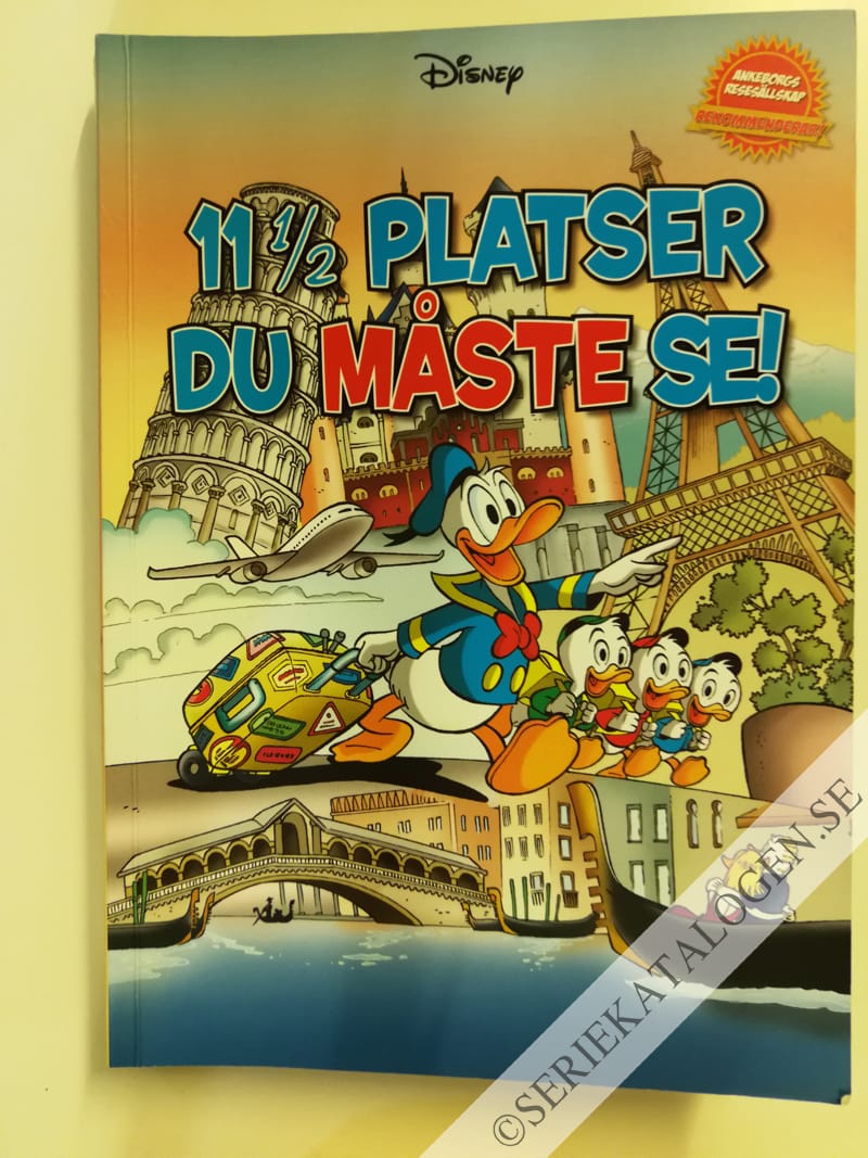Framsida på Kalle Anka Gigant 11½ platser du måste se! (2017)