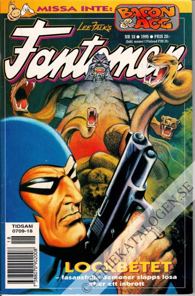 Framsida på Fantomen #18 (1995)