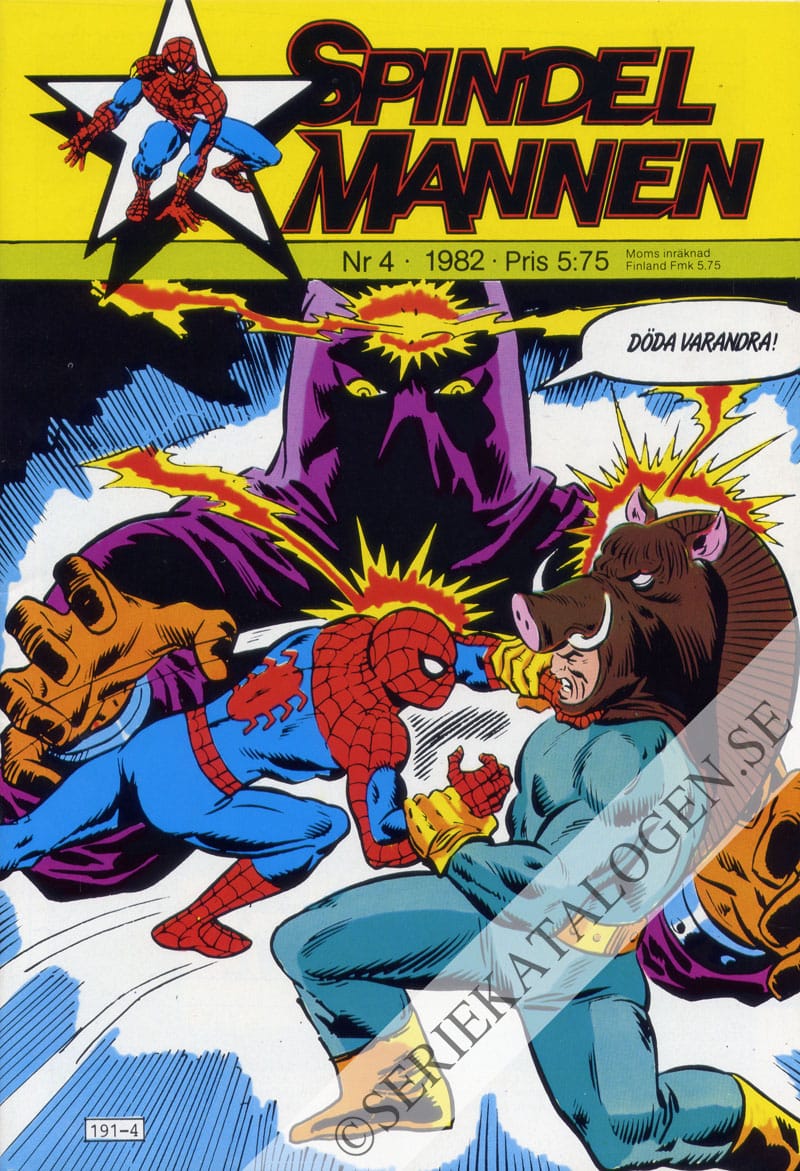 Framsida på Spindelmannen #4 (1982)
