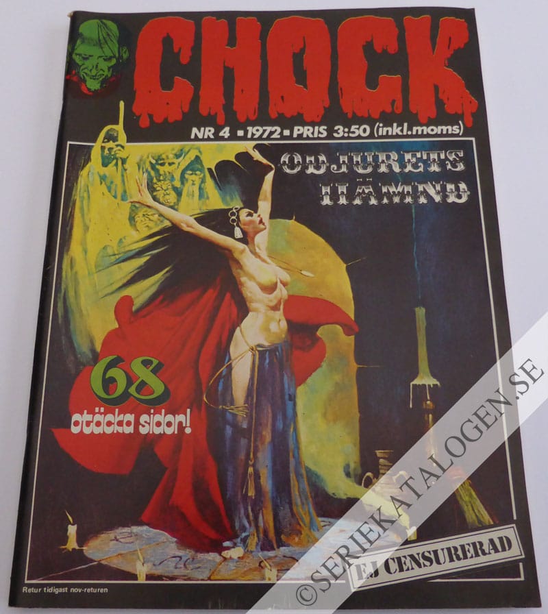 Framsida på Chock Odjurets hämnd (1972)