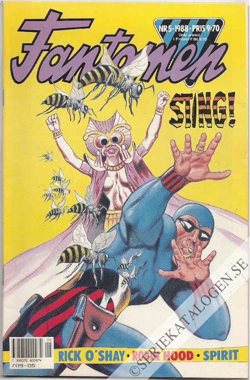 Framsida på Fantomen #5 (1988)