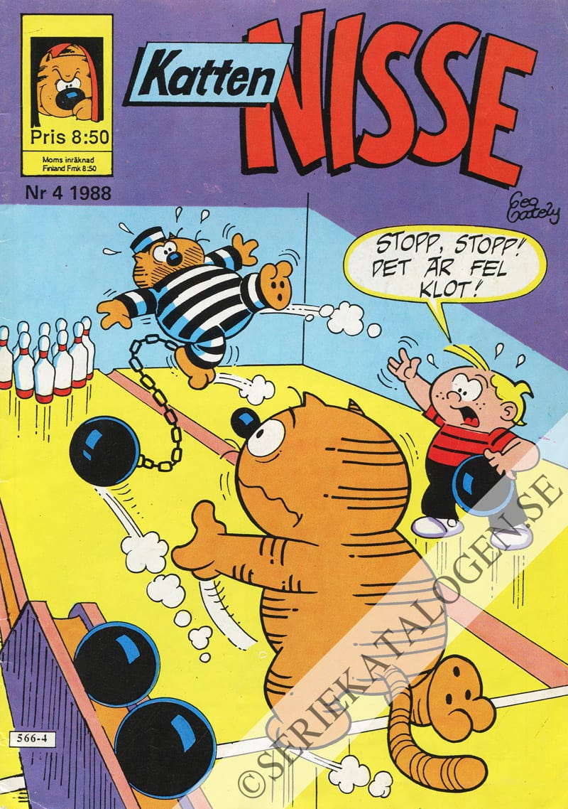 Framsida på Katten Nisse #4 (1988)