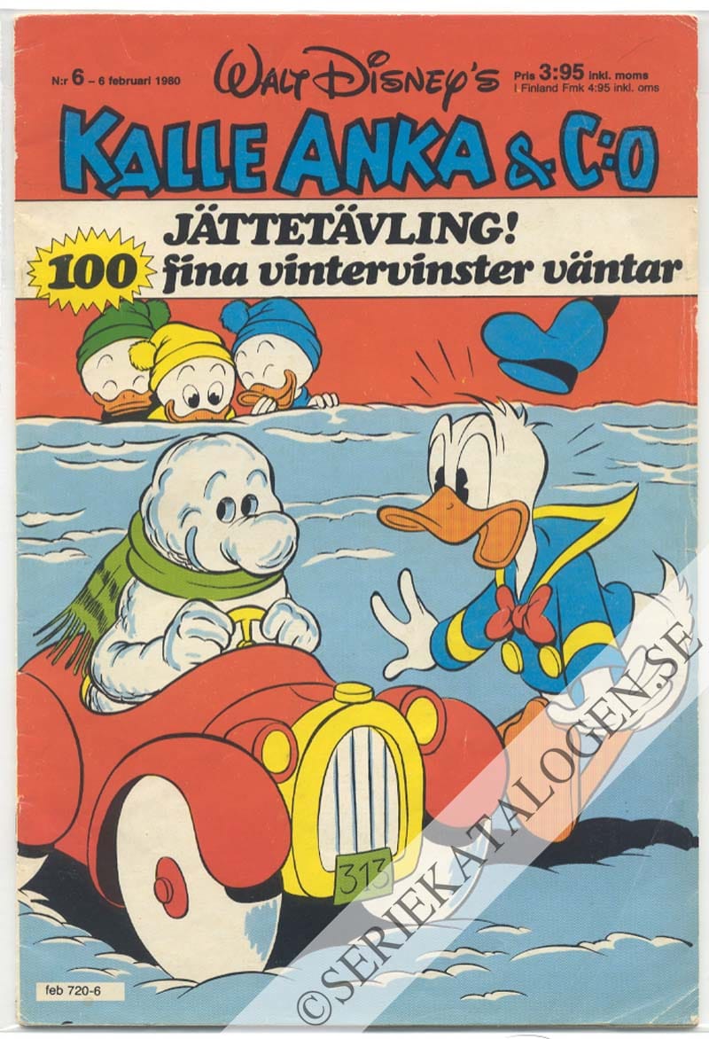 Framsida på Kalle Anka & C:o #6 (1980)