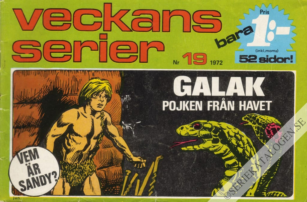 Framsida på Veckans serier #19 (1972)