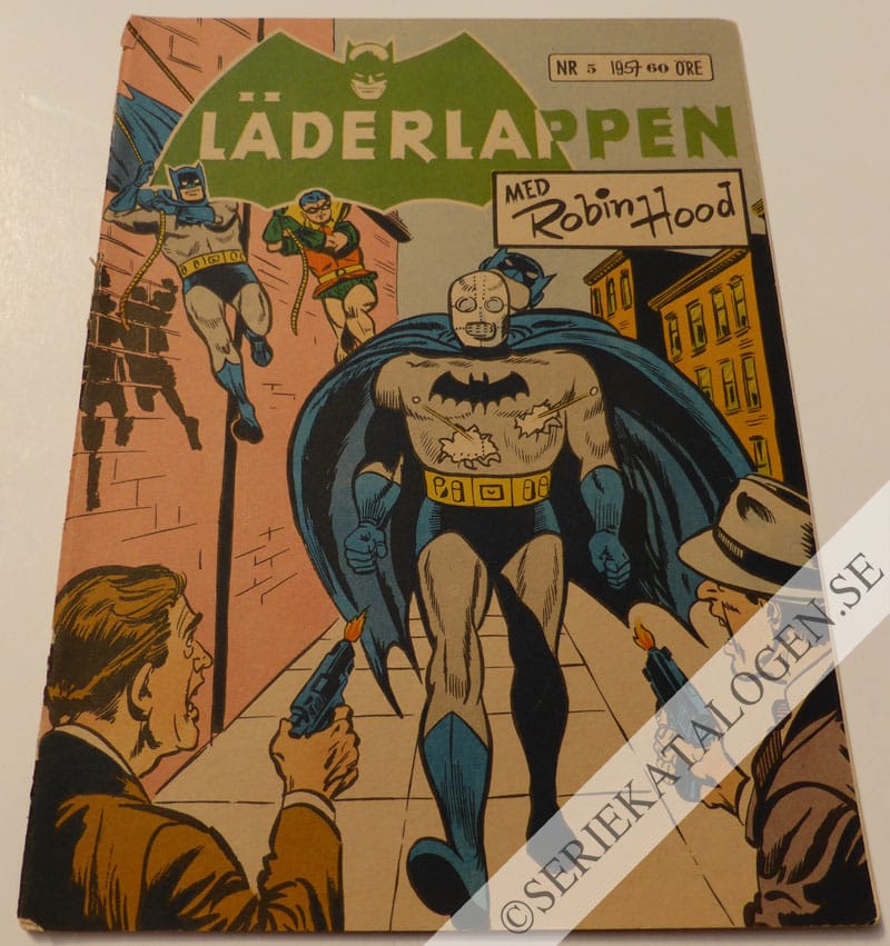Framsida på Läderlappen och Robin #5 (1957)