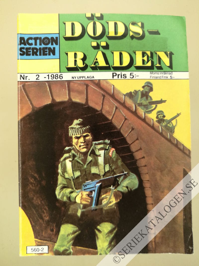 Framsida på Actionserien #2 - Dödsräden (1986)
