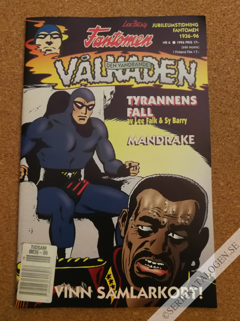 Framsida på Fantomen - den vandrande vålnaden #6 (1996)