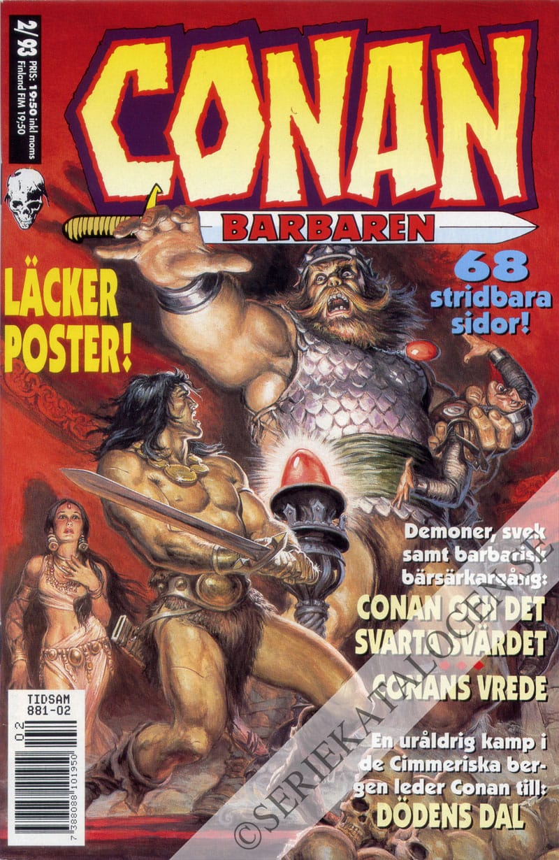 Framsida på Conan barbaren #2 (1993)