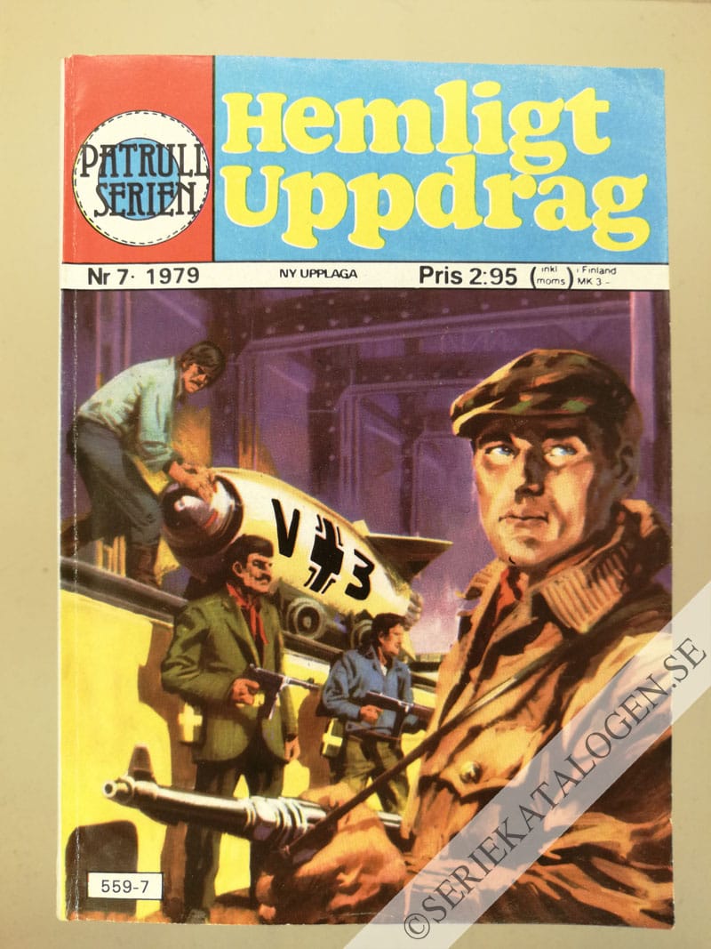 Framsida på Patrullserien Hemligt uppdrag (1979)