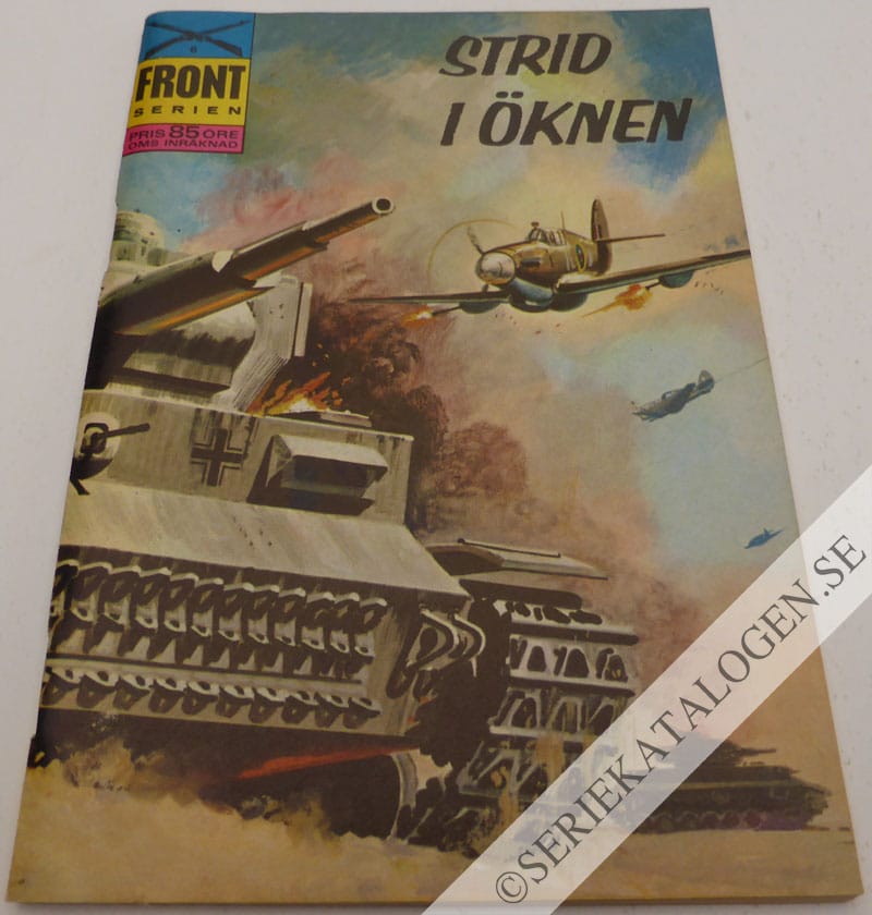Framsida på Frontserien Strid i öknen (1965)