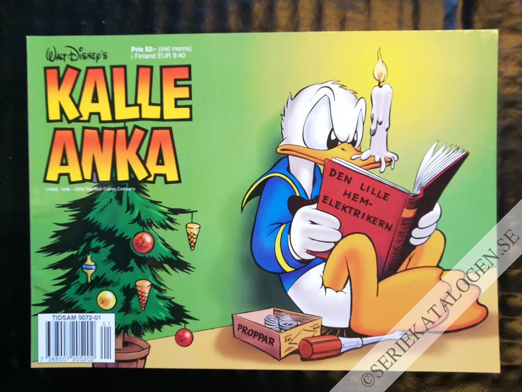 Framsida på Kalle Ankas julbok (2004)