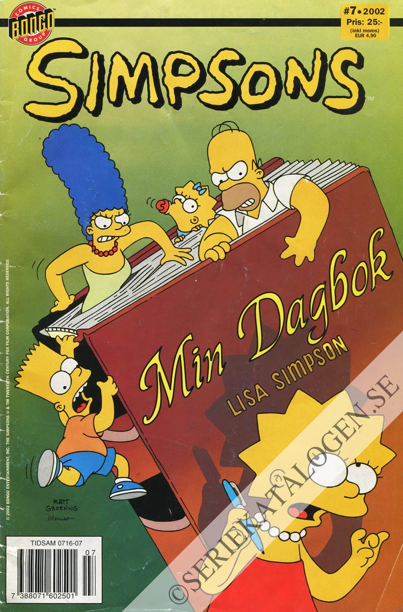 Framsida på Simpsons #7 (2002)