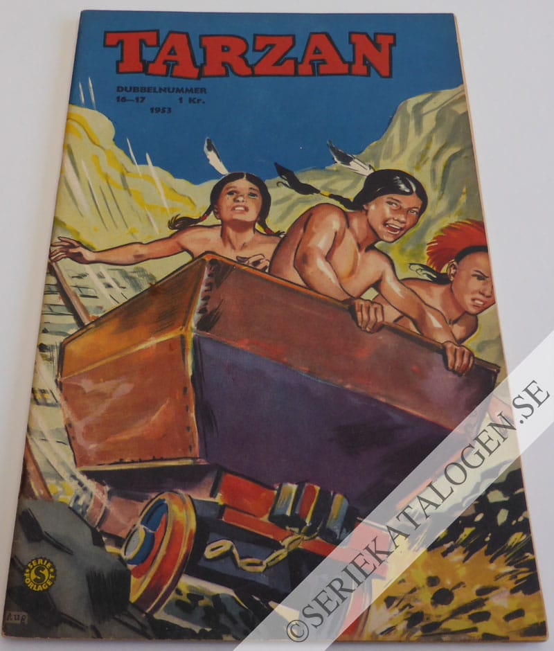 Framsida på Tarzan #16-17 (1953)