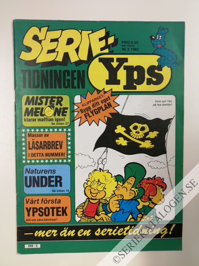 Framsida på Serietidningen Yps #3 (1982)
