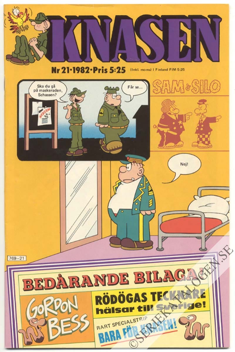 Framsida på Knasen #21 (1982)