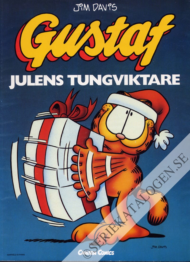 Framsida på Gustafs julalbum Gustaf-julens tungviktare (1996)