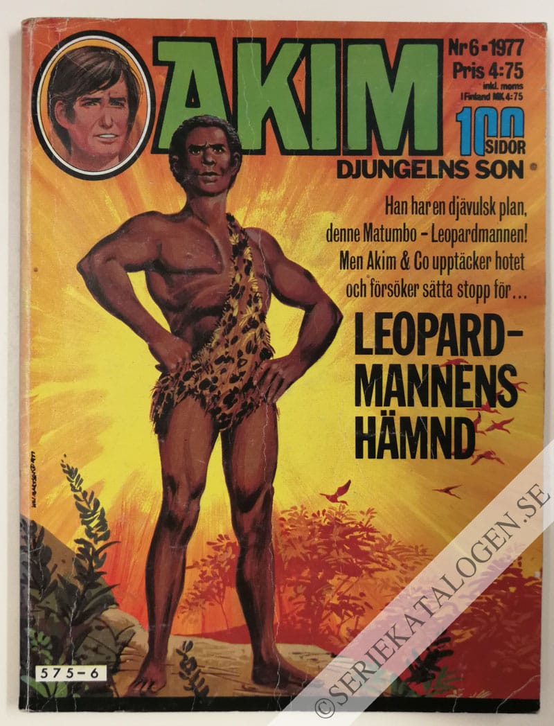 Framsida på Akim - djungelns son #6 (1977)