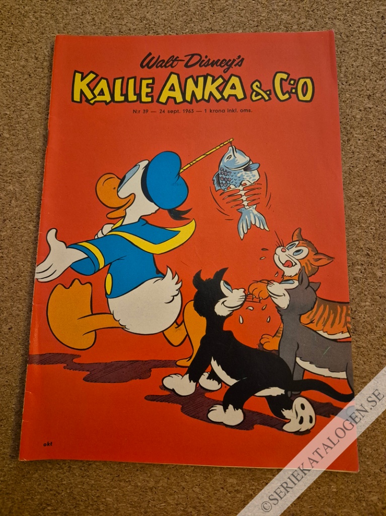 Framsida på Kalle Anka & C:o #39 (1963)